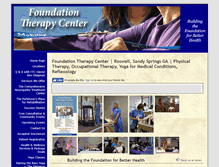 Tablet Screenshot of foundationtherapy.com